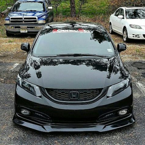 Damn, mean looking!  #mos #murderedoutsociety #murderedout #blackonblack #blackedout #blackcar #honda #civic #si #vtec #dohc #civicsi #vtec_society #dohcvtec #dope #dapper #fresh #illest #clean #cleanasfuck #wax #freshtodeath 2013 Honda Civic Modified, 2015 Honda Civic Modified, Honda Civic 2013 Modified, Honda Civic 2012 Modified, 2012 Honda Civic Modified, 2010 Honda Civic Modified, Black Honda Civic Aesthetic, 2013 Honda Civic Si, Jamu Gendong