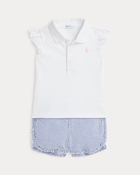 Ralph Lauren Ralph Lauren Toddler Girl, Ralph Lauren Baby Girl, Girl G, Seersucker Shorts, Ralph Lauren Kids, Baby 2