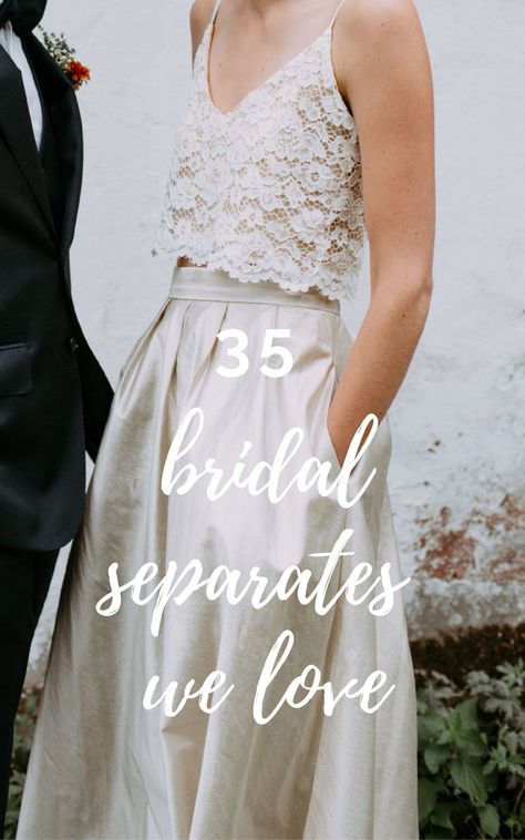 Separate Wedding Dress, Wedding Top And Skirt Two Pieces, Wedding Dress Separates Two Pieces, Boho 2 Piece Wedding Dress, Bridal Separates Two Pieces, Beach Wedding Dress 2 Piece, Two Piece Bridal Shower Outfit, Cropped Wedding Dress Two Pieces, 2 Piece Wedding Dress Plus Size