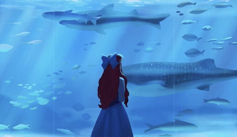 The Little Mermaid concept art Ariel Wallpaper, Little Mermaid Wallpaper, Mermaid Wallpapers, Images Disney, Princess Wallpaper, Disney Ariel, Old Disney, Pinturas Disney, Disney Aesthetic