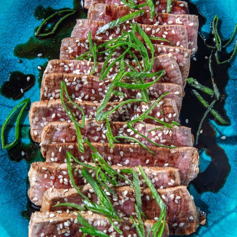 Tataki de boeuf au sésame : la recette facile de Laurent Mariotte Asian Recipes, Sauce, Essen