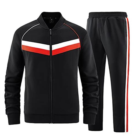 W JIANWANG Men's Casual Tracksuits Long Sleeve Jogging Suits Sweatsuit Sets Track Jackets and Pants 2 Piece Outfit Sweat Outfits, Scene Clothing, Jogging Suits, Sweats Outfit, Tracksuit Men, 2 Piece Outfit, Sweatsuit Set, Track Suit Men, Jogging Suit