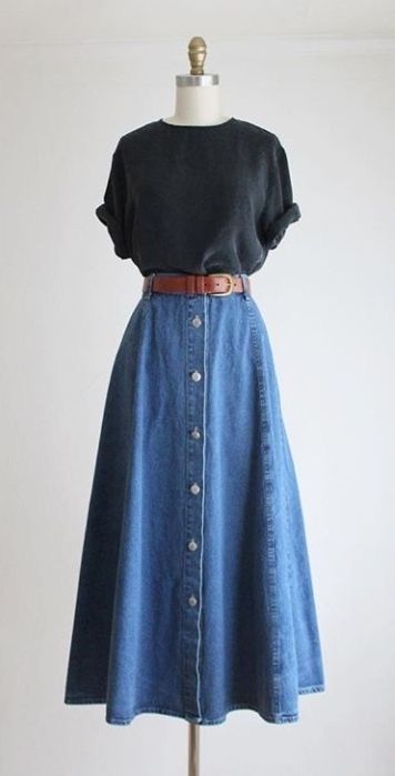 Wardrobe Change, Flamboyant Natural, Modest Fashion Outfits, Looks Chic, 가을 패션, Maxi Skirts, Mode Vintage, Casual Style Outfits, Mode Inspiration