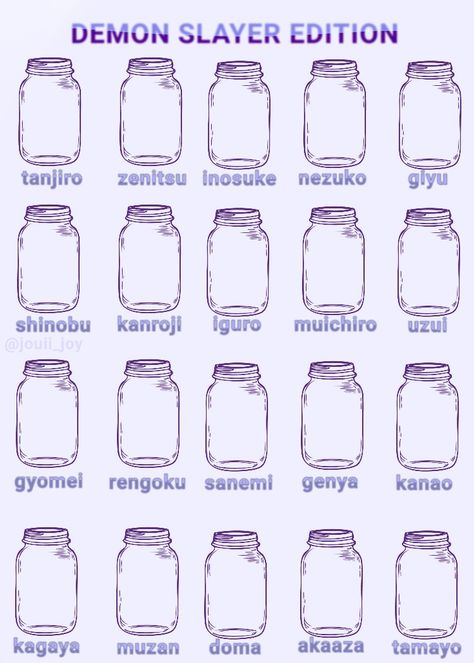 [template] How I See Myself Jar Template, Anime Oc Template, Artist Kink Jars Template, How I See Him Jar Template, Kny Oc With Canon Characters Template, Kny Oc Template, Demon Slayer Oc Template, Demon Slayer Template, Mha Oc Template Base