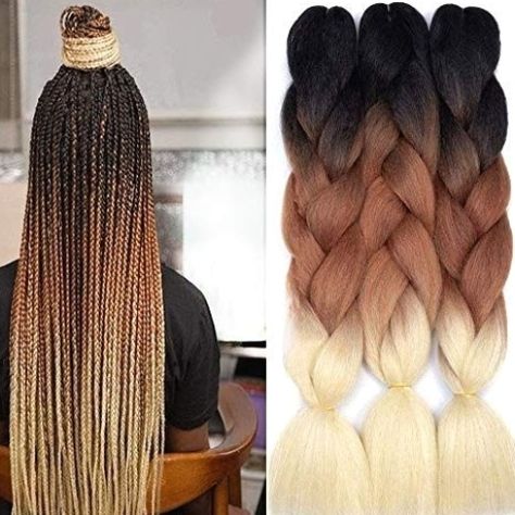 Ombre Hair Color Braids, Expression Braids Hairstyles, Blended Braids, Nigerian Braids Hairstyles, Expression Braiding Hair, Expression Braids, Nigerian Braids, Ombre Braids, Hairstyles Ombre