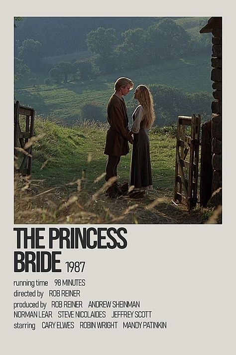 Princess Bride Movie Poster, The Bride Movie, Princess Bride Movie, The Princess Bride, Iconic Movie Posters, Girly Movies, Film Posters Minimalist, Great Movies To Watch, Minimalist Movie Poster