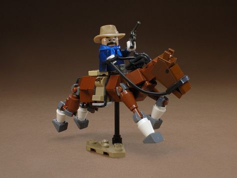 LEGO Theodore Roosevelt on Horse Lego Horse, Lego Calendar, Lego Farm, Lego Western, Lego Family, Lego History, Good Friday Easter, Lego Kits, Lego Boards