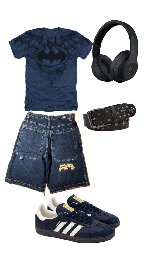 Batman fashion clothesinspo Batman Clothes, Batman Blue, Batman Outfits, Trendy Outfits For Teens, 2000s Fashion Outfits, Tomboy Style Outfits, Swaggy Outfits, Save The Day, Cute Everyday Outfits