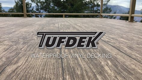 Waterproof Vinyl Decking by Tufdek™ Vinyl Decking Ideas, Outdoor Vinyl Flooring, Vinyl Decking, Roof Decks, Outdoor Decking, Vinyl Deck, Deck Remodel, Marine Grade Plywood, Screened Porches