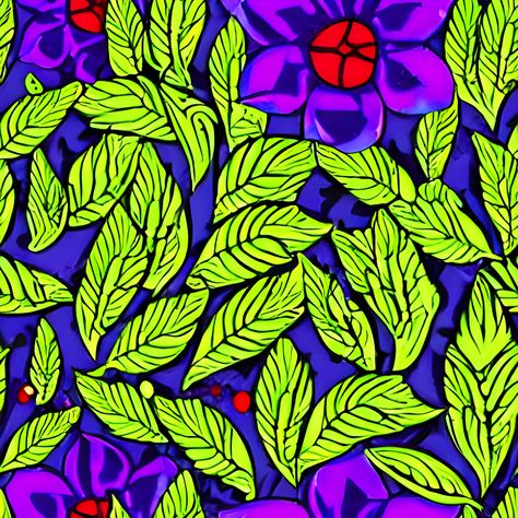 Fauvism, Laurel Burch, Purple And Green, Green Art, Favorite Pins, Repeating Patterns, Android Wallpaper, Purple Flowers, Green Leaves