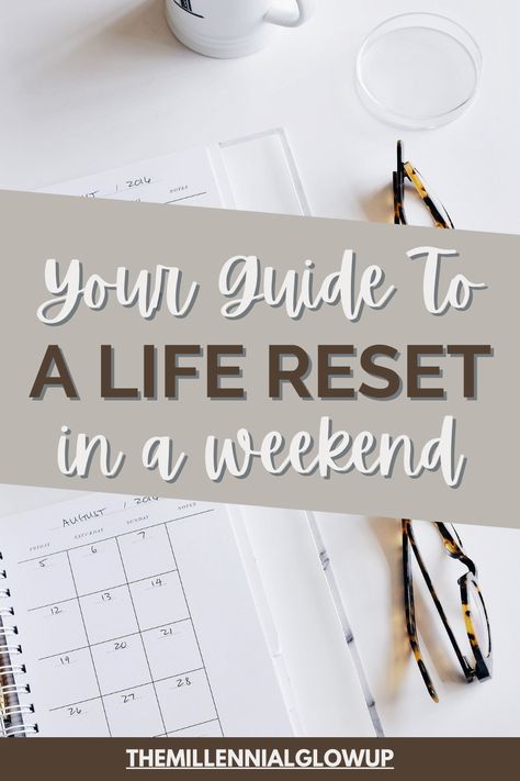 Need a change? Here's a great way to jumpstart a life reset--all in one weekend. Reset Checklist, Weekend Reset, Life Reset, Create A Timeline, Need A Change, Time Management Techniques, I Respect You, Creating A Vision Board, Specific Goals