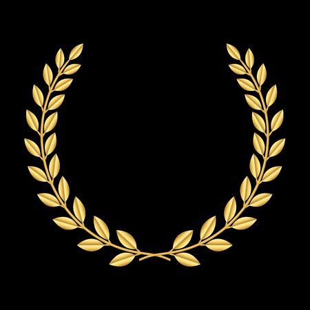 Laurel Tattoo, Laurel Wreath Crown, Gold Laurel Wreath, Wreath Tattoo, Laurel Wreath Logo, Gold Design Background, Gold Banner, Leaf Silhouette, Photo Logo Design