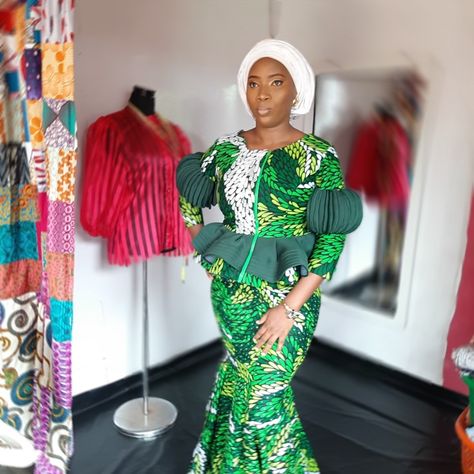 Ankara beaded blouse mixed with scuba and stoned panel skirt. Ankara Skirt And Blouse, Panel Skirt, Ankara Skirt, Beaded Blouse, Paneled Skirt, Skirt And Blouse, Ankara, Dresses With Sleeves, Long Sleeve Dress