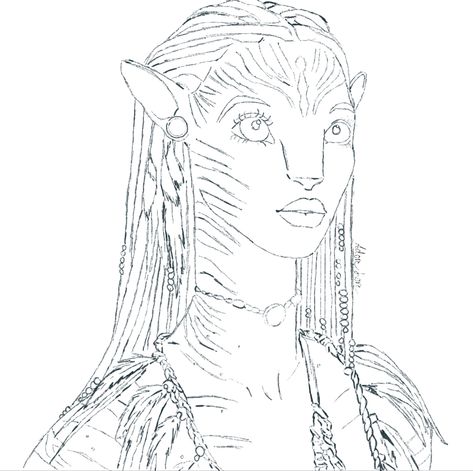 Avatar Colouring Pages, Neytiri Tattoo, Avatar Neytiri Drawing, Avatar Drawing Easy, Avatar Tattoo Pandora, Neytiri Sketch, Avatar Drawing Sketches, Neytiri Drawing, Avatar Drawings Pandora