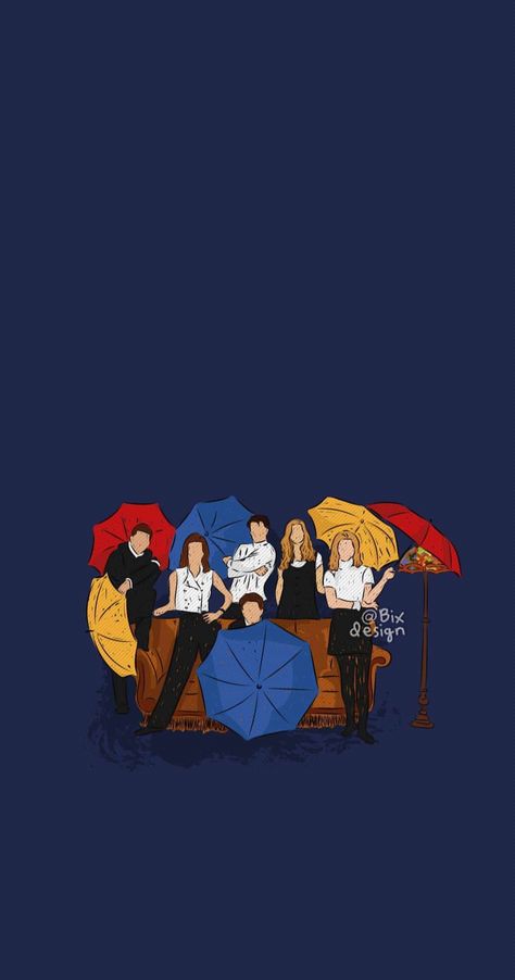 Helloween Wallpaper, Friends Tv Quotes, Friends Best Moments, Friends Sketch, Friends Scenes, Friends Illustration, Friends Poster, Phone Background Patterns, Friends Cast