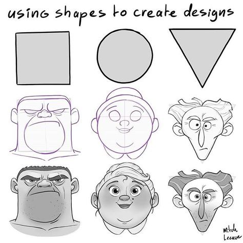 How To Draw Cartoon, Drawing Principles, Mitch Leeuwe, Caricature Tutorial, Learning Drawing, Character Design Tips, رسم كاريكاتير, الفن الرقمي, Drawing Cartoon Faces