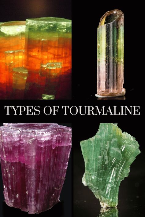 tourmaline crystals Watermelon Tourmaline, Different Types, Tourmaline, Watermelon, Crystals