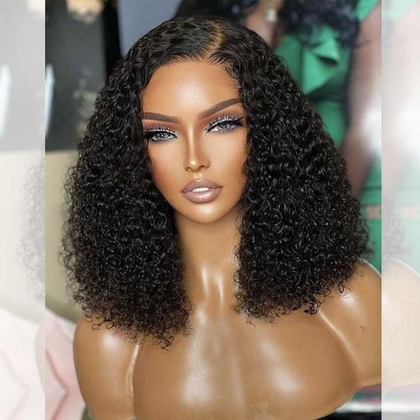 Bob Human Hair Wigs, Style Bob, Lace Front Bob, Short Curly Bob, Human Virgin Hair, Curly Wig, Lace Hair, Human Hair Lace Wigs, Looks Chic