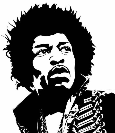 Jimi Hendrix Quotes, Jimi Hendrix Art, Jimmy Hendrix, Silhouette Stencil, Stencil Art, Silhouette Art, Window Vinyl, Hendrix, Pyrography