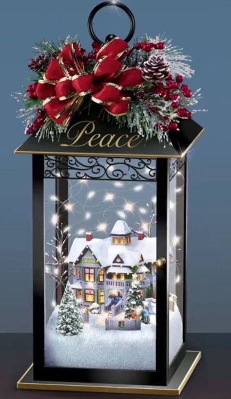 Christmas Lantern Decor Ideas, Christmas Lantern Ideas, Lantern Christmas Decor, Holiday Lanterns, Lantern Christmas, Christmas Lantern, Dollar Store Christmas, Beautiful Christmas Decorations, Diy Christmas Decorations