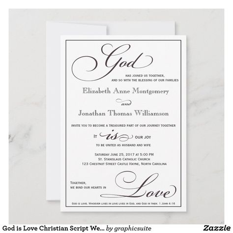 Bible Quotes For Wedding Invitations, Christian Wedding Cards Invitations, Pentecostal Wedding, Wedding Card Writing, Wedding Invitation Cards Christian, Wedding Invitation Card Wording, Christian Wedding Invitation Wording, Catholic Wedding Invitation Wording, Wedding Card Wordings