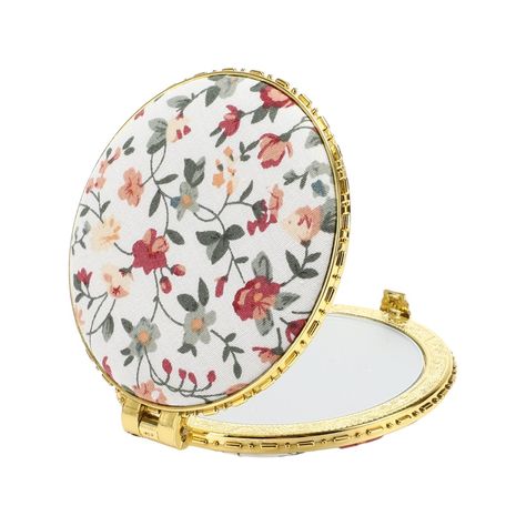 Item Function: 1. The mini compact mirror with a 2.76" W x 3.03" L viewing area, you can check your skin conditions at any time, and is convenient to carry when going out. 2. Printed with colorful small flowers, fresh and cute, full of rural and simple style, beautiful and appealing, which will not make you feel bored. 3. Made of durable metal material. With quality glass mirror, no color cast and ambiguity. Suitable for personal use or as an exquisite and considerate gift for friends or family Mirror For Girls, Purse Mirror, Mini Mirror, Mirror Compact, Purse White, Makeup Mirrors, Pocket Mirror, Compact Mirror, No Color