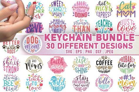 Svg Keychain, Keychain Bundle, Keychain Svg, Image Svg, Design Mom, Keychain Design, One Dollar, Funny Svg, Cricut Creations