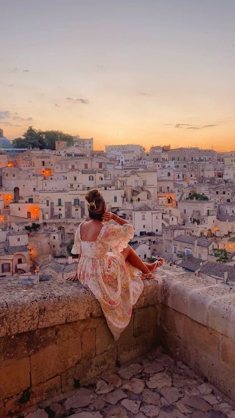 adriana_maria_ on Instagram: Summer is for falling in love with new cities 🌸 edited with @byadrianamaria mobile video filters 📍Matera, Italy Italy Outfits Summer, Alberobello Italy, Matera Italy, Visit Sicily, Travel Pose, Europe Aesthetic, Italy Outfits, Italy Photography, Italy Aesthetic