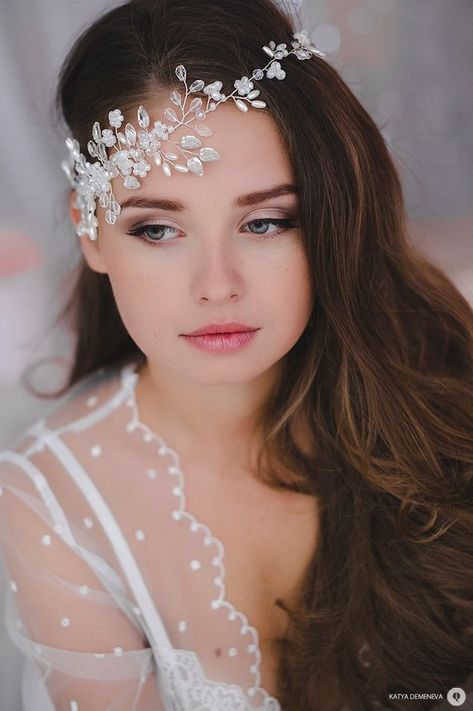 Bridal Hair Piece Beaded Accessories Shiny Diadem Charming Beads Halo Wedding Wreath Headband Rhines Beaded Tiara, Vine Headpiece, Boho Bridal Headpiece, Vine Headband, Boho Bridal Jewelry, Bohemian Hair, Boho Headpiece, Pearl Hair Vine, Hair Accessories Bridal