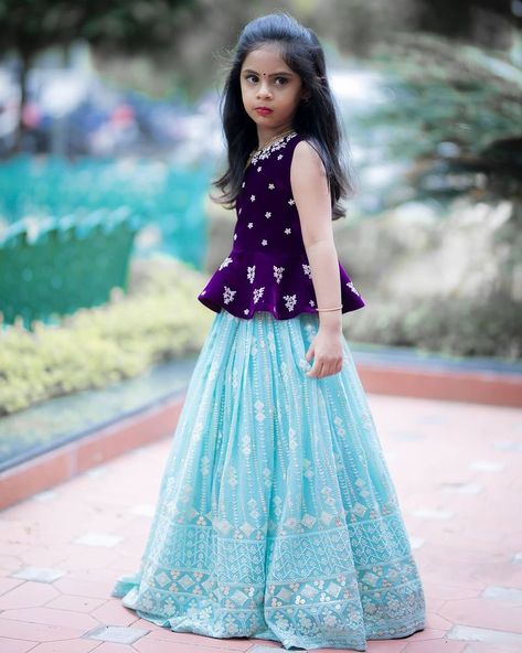 colour combinations &sizes can be customised For details please what's app to 9100047573 #momanddaughter #madhusricreations #ethinicwear… Crochet Patterns For Baby Girl, Colourful Lehenga, Long Frocks For Kids, Crochet Patterns For Baby, Kids Party Wear Dresses, Fine Embroidery, Kids Blouse Designs, Kids Lehenga