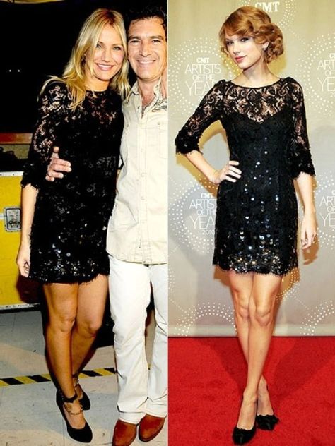 Who Wore It Best | Year Without Rain Who Wore It Better, Cameron Diaz, Style Change, Written By, Taylor Swift, Swift, Prada, Cocktail Dress, Long Sleeve Dress