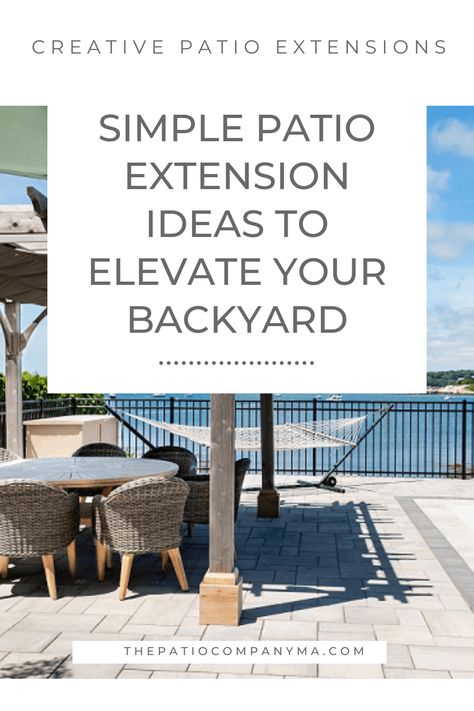 Considering a patio renovation to extend your outdoor living area and make the most of your space? Explore our list of the best backyard patio extension ideas including some of our very own projects to inspire your patio vision. Extending Patio Ideas, Backyard Patio Extension Ideas, Backyard Patio Extension, Diy Patio Extension, Extended Patio Ideas, Patio Extension Ideas, Patio Renovation, Patio Extension, Outdoor Patio Ideas Backyards