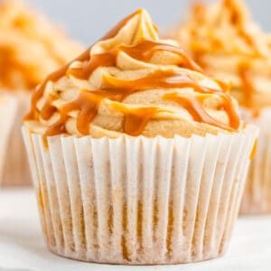 Salted Caramel Cupcakes - Tornadough Alli Cupcakes With Caramel, Salted Caramel Cupcakes, Caramel Cupcakes, Salted Caramel Sauce, 12 Cupcakes, Cupcake Pan, Caramel Flavoring, Nutrition Labels, Recipe Images