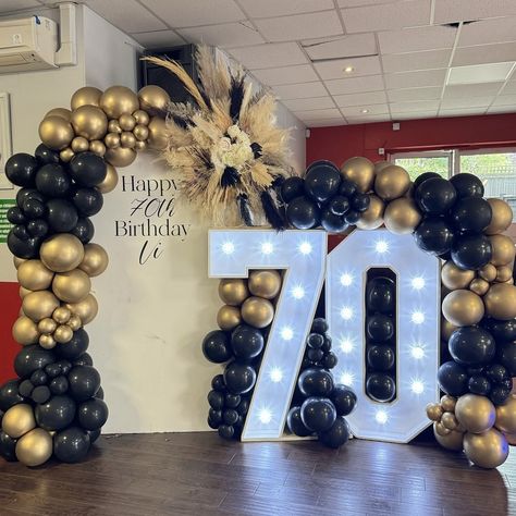 Male 70th Birthday Party Decorations, Male 70th Birthday Party Ideas, 70th Birthday Backdrop Ideas, 70th Birthday Parties Decorations, Happy 70 Birthday, 70th Birthday Parties, 75th Birthday, 70th Birthday, Color Themes