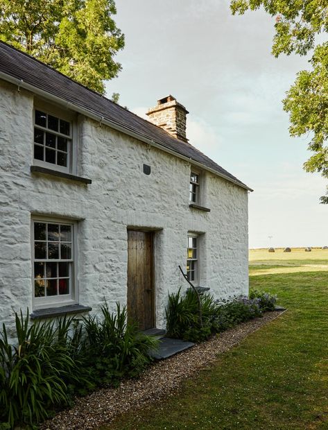 A rare and remote 18th-century Carmarthenshire cottage restored to its authentic form | House & Garden 18th Century Aesthetic, Welsh Cottage, Inglenook Fireplace, Irish Cottage, Cottage Renovation, Simpler Times, Cottage Exterior, Dream Cottage, Stone Cottage