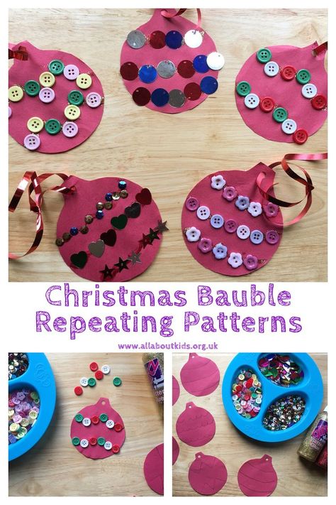 Christmas Crafts Year 1, Christmas Maths Ideas Eyfs, Christmas Bauble Ideas For Kids, Eyfs Christmas Decorations, Christmas Cards Eyfs, Christmas Crafts Eyfs, Eyfs Christmas Activities, Christmas Activities Eyfs, Send Activities