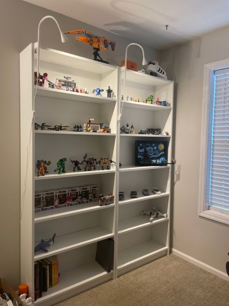 almost finished filling up the billy case Lego Display, Ikea Billy, Boy Bedroom, Redecorate Bedroom, Lego City, Kids Bedroom, Lego, Kids Room, Bedroom