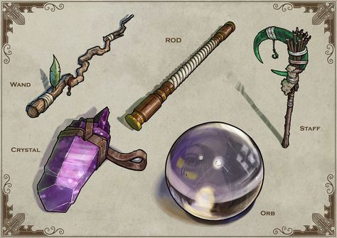 ArtStation - Item Cards: Arcane Focus, Michael Fitzhywel Arcane Focus Dnd, Arcane Focus, Dnd Ideas, Dnd 5e Homebrew, Fantasy Props, Fantasy Map, Prop Design, Arte Fantasy, Fantasy Rpg