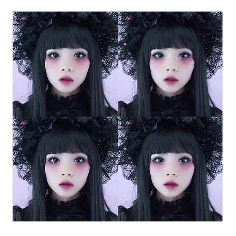 new Halloween makeup tutorial - gothic Lolita doll is out !! check it out @ princessmei !  #UDHalloween #UDContest Gothic Japanese Makeup, Gothic Lolíta Makeup, Goth Japanese Makeup, Lolíta Makeup, Byojaku Makeup, Boris Ryzhy, Goth Doll Makeup, Vampire Nightclub, Dollcore Makeup