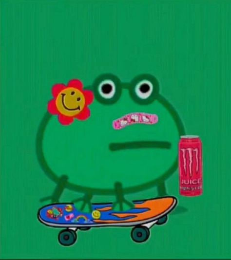 Aesthetic Frog, Wallpaper Cave, Art Cute, Cute Frogs, Frogs, Flamingo, Skateboard, Wallpapers