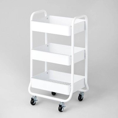 Metal Utility Cart, College Dorm Room Decor, Dorm Room Inspiration, College Room, Utility Cart, Storage Cart, Dorm Essentials, College Dorm Rooms, Room Makeover Inspiration