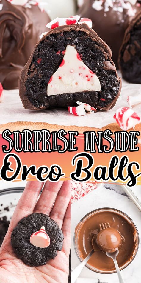 Christmas Oreo Balls, Oreo Balls Christmas, Oreo Ideas, Christmas Oreo, Oreo Balls Recipe, Holiday Recipies, Finger Desserts, Oreo Truffles Recipe, Truffle Shuffle