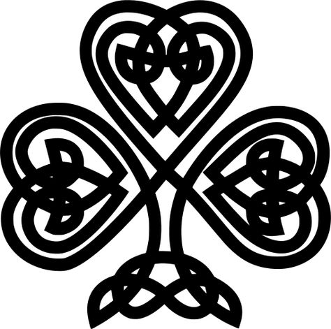 SVG > shamrock clover celtic trefoil - Free SVG Image & Icon. | SVG Silh European People, Celtic Shamrock, Stone Sign, Irish Clover, Celtic Culture, Cross Svg, Mini Printer, Medieval Period, Irish Celtic