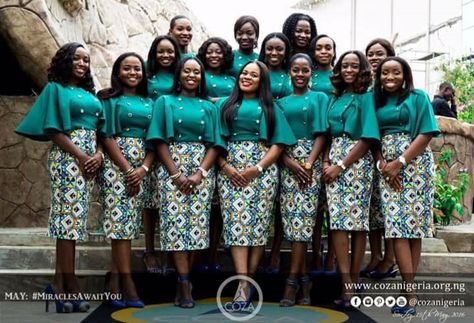 Choir Uniforms Style For Men And Women, Choir Uniforms Style Church, African Choir Uniform Ideas Church, Choir Uniforms Style, Print Dress Designs, Dresses African Print, Choir Uniforms, Choir Dresses, Worship Team