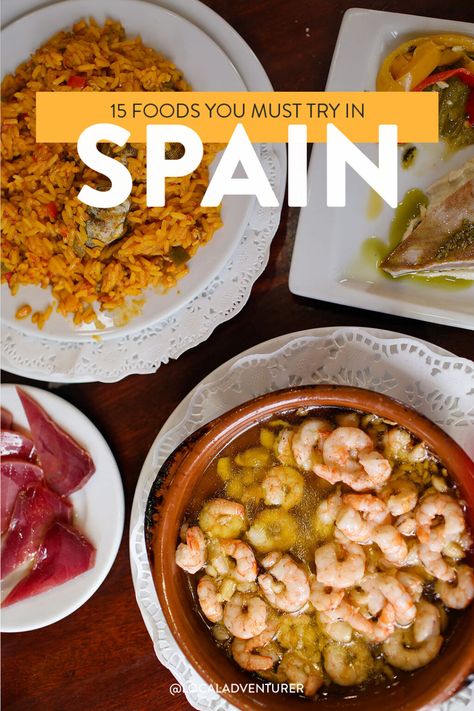 Spanish Food List - 15 Foods You Must Try in Spain // Local Adventurer #spain #spanish #food #foodie #localadventurer #europe Cadaques Spain, Visiting Spain, Spanish Foods, Spain Culture, Spain Food, Spain Travel Guide, Spain Vacation, Spanish Cuisine, Voyage Europe