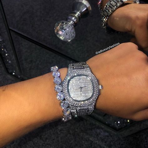 ADLUXURYFASHION.COM on Instagram: “ICED OUT BABY 💎 🛍 tap to shop the icy look 👉🏽 swipe to see the bling bling ✨www.adluxuryfashion.com✨ • #bracelet #watch #jewelry #watches…” Watch Jewelry, Bling Bling, Luxury Lifestyle, Diamond Bracelet, Bracelet Watch, Jewelry Watches, Tap, Lifestyle, Bracelet