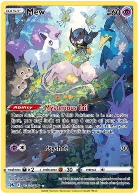 Crown Zenith - Galarian Gallery Pokemon Card Set List Full Art Pokemon Cards, Mew Pokemon Card, Mew Card, Pokemon Full Art, Mew Pokemon, Kartu Pokemon, Powerful Pokemon, Cool Pokemon Cards, Pokemon Nintendo