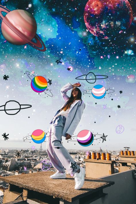 Space Girl Aesthetic, Galaxy Photoshoot, Planets Aesthetic, Photoshoot Vintage, Space Girl, Photoshoot Inspiration, Photo Editing, Planets, Coco