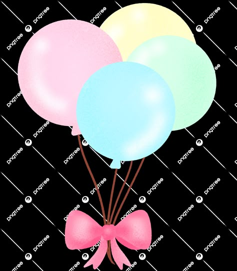 Balloon Png Aesthetic, Pastel Rainbow Balloons, Birthday Balloon Illustration, Balloons Cartoon Image, Birthday Balloons Png, Birthday Balloons Clipart, Balloon Stickers, Celebration Balloons, Balloon Clipart