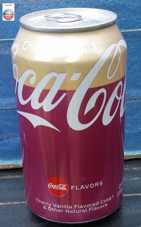 2022 Vanilla Cherry Coke 355ml (American) Cherry Vanilla Coke, Coca Cola Can, Filipino Desserts, Natural Flavors, Coca Cola, Beverage Can, Cherry, Vanilla, Food And Drink